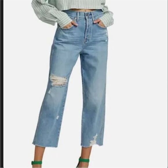 Veronica Beard Blake Crop Classic Straight
